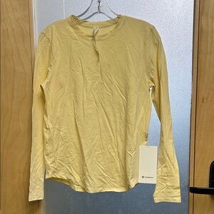 Lululemon Athletica Soft Yellow Long Sleeve Top